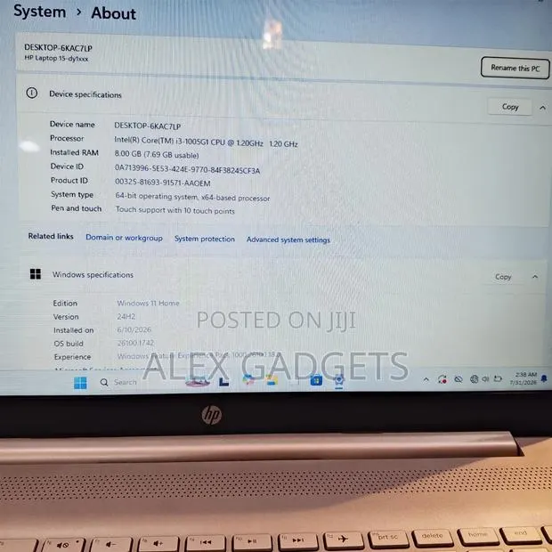 Laptop HP 8GB Intel Core i3 SSD 256GB · Photo 1