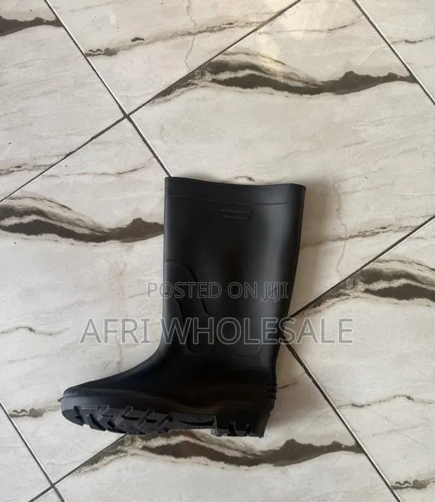 Black Pvc Gumboot Wellington Boot Rain Boot Shoe Rainboot · Photo 1