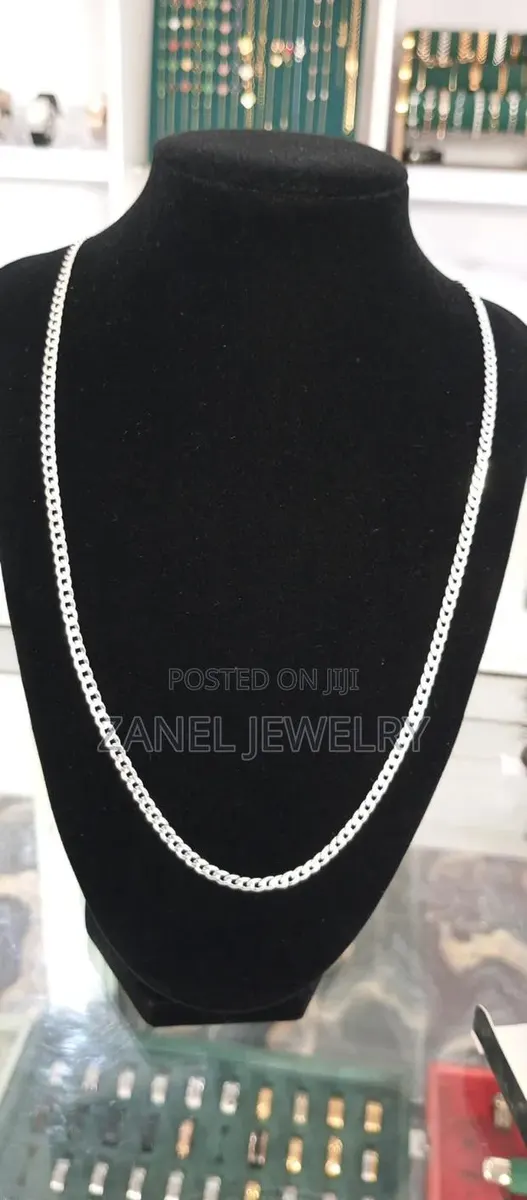 Real Silver Cuban Necklace · Photo 2