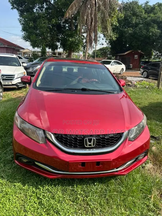 Honda Civic EX 4dr Sedan (1.8L 4cyl CVT) 2015 Red · Photo 1