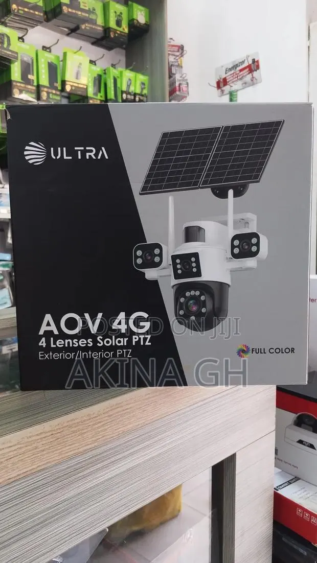 Ultra Aov 4g 4 Lens Solar PTZ Exterior and Interior Camera · Photo 1