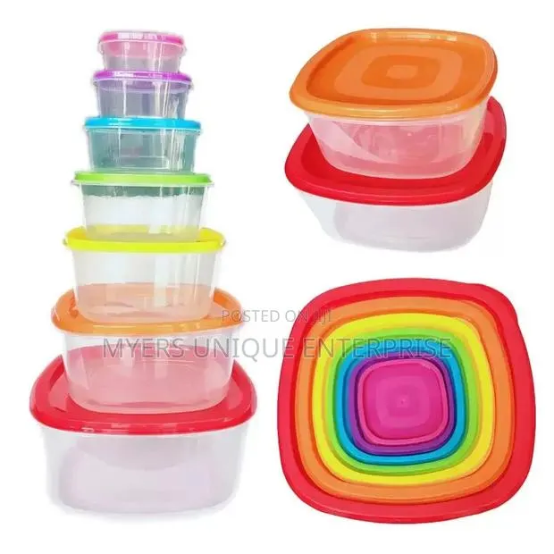 7pcs Crisper Boxes for Salad and Snacks · Photo 1