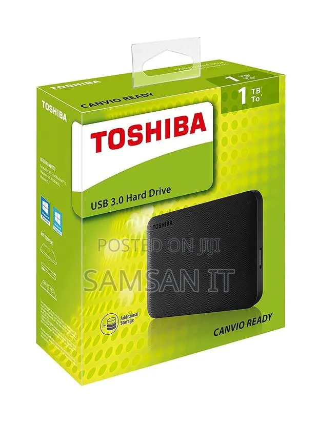 Toshiba External Hard Drive (Hdd) Portable – 1tb Black · Photo 1