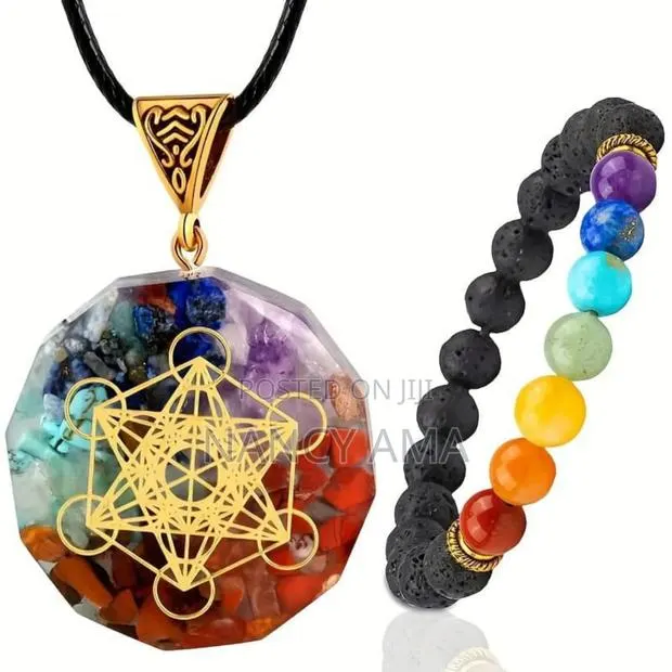Chakra Natural Healing Bracelet and Necklace · Photo 1