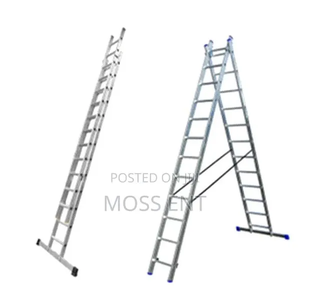 2x8 Steps Double Slide Ladder Aluminium - Lz2108 · Photo 1
