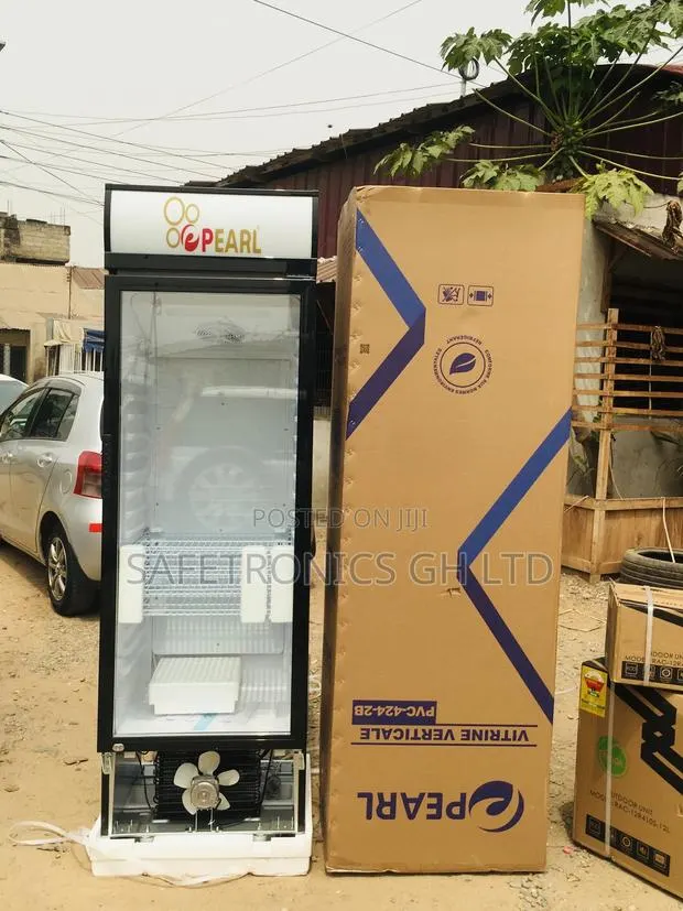 Display Glass Singledoor Essential Pearl PVC-424-2B Fridge · Photo 1
