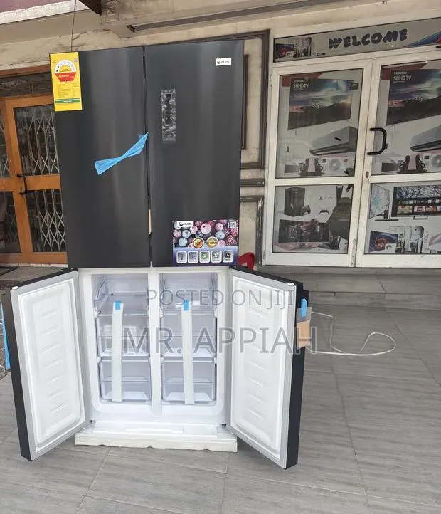 Sleek Design Pearl Side by Side 4 Door Refrigerator(Pf-613mdix) · Photo 1