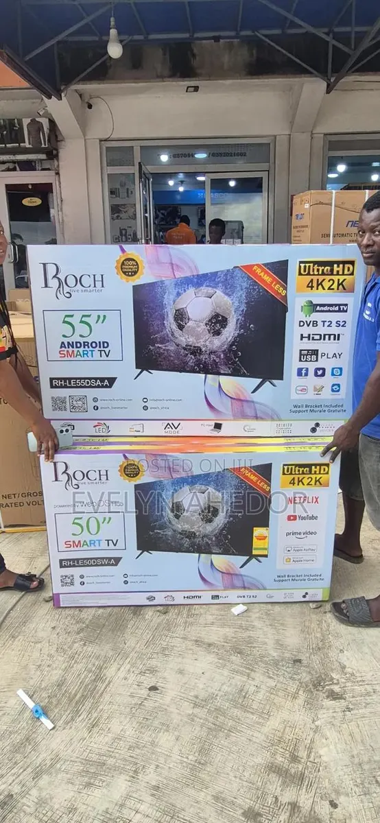 Well.Designed Roch 55 Inches Smart Android Tv Uhd for Sale · Photo 1