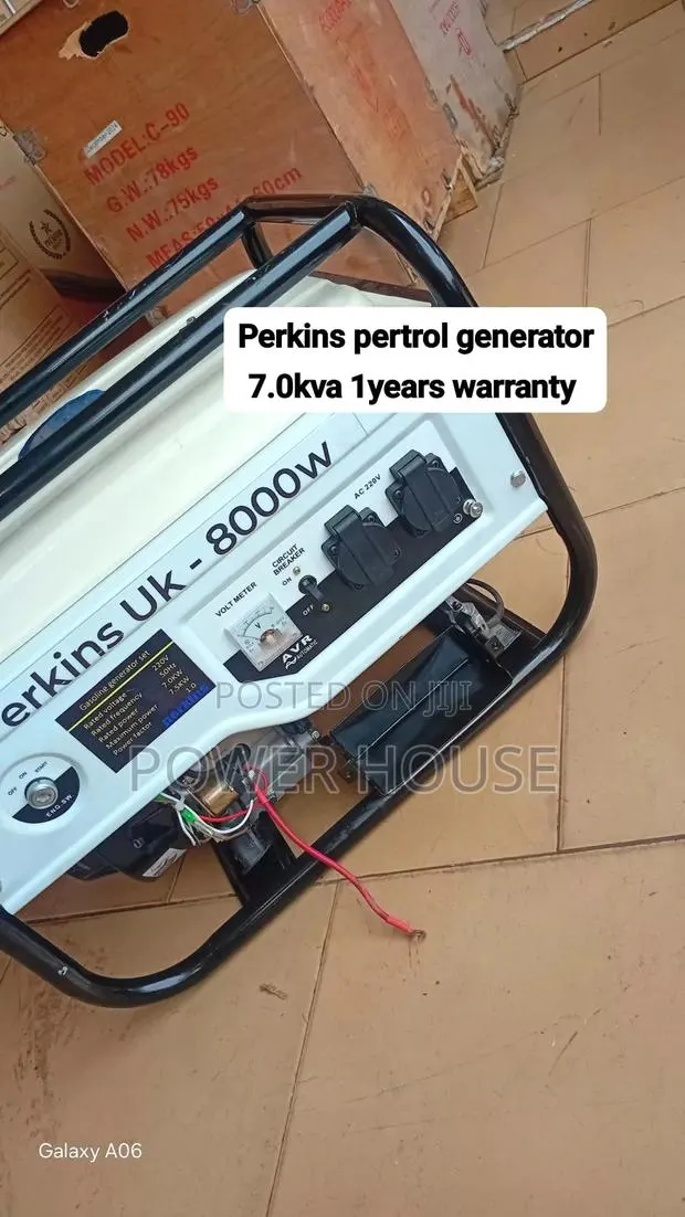 Performance
Industrial Grade Perkins UK 8000W Generator · Photo 1