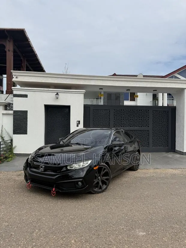 Honda Civic Sport Sedan 2019 Black · Photo 1