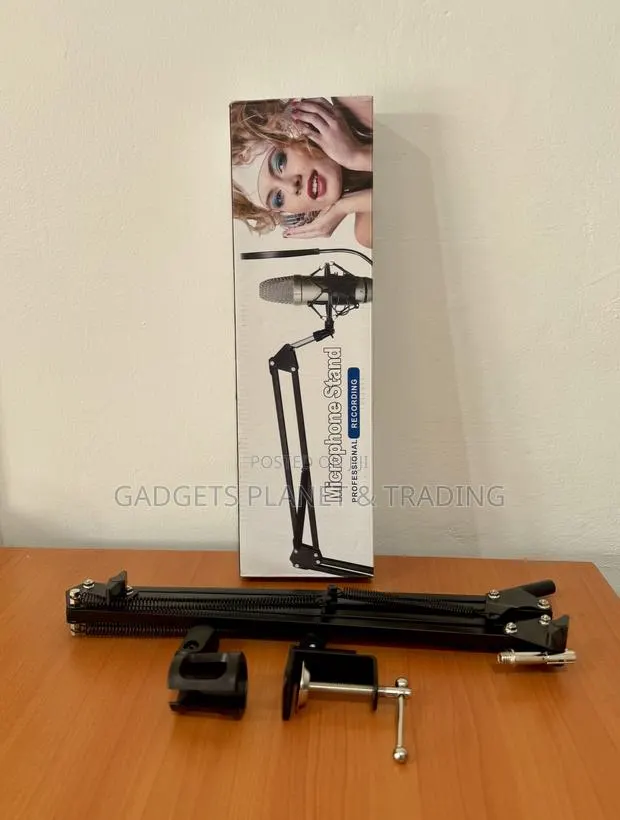 Desktop Mount Professional Microphone Adjustable Stand and Holder · Photo 1