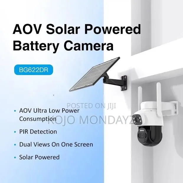 4G Solar-Powered Dual-Lens Security Camera – BG622DR · Photo 1