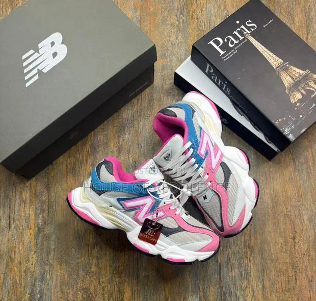 New Balance 9060 White Pink Blue Sneakers · Photo 1