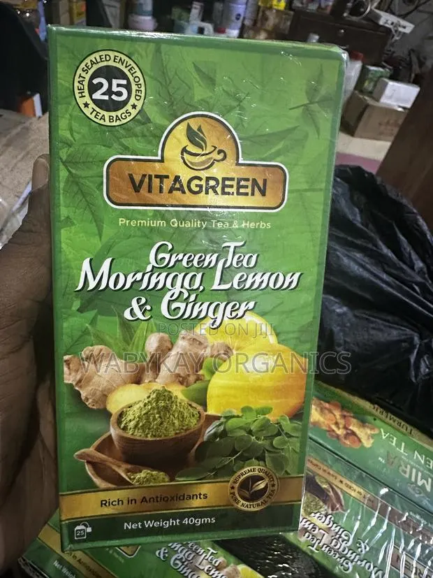 Greentea Moringa Lemon Ginger 25 Teabags · Photo 1