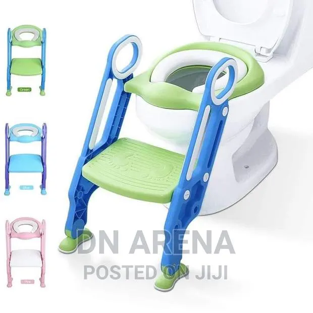 Kids Potty Training Seat With Adjustable Ladder Foldable · Photo 2