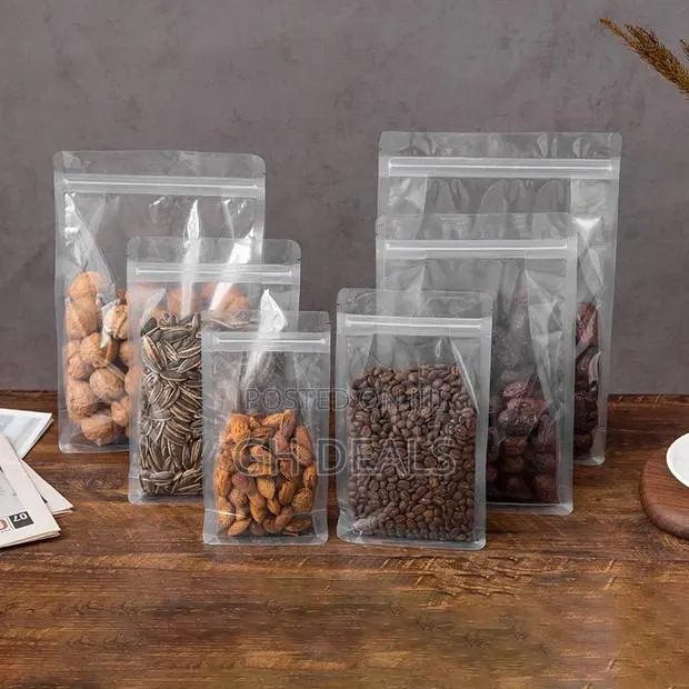 Transparent Stand Up Ziplock Pouches · Photo 1