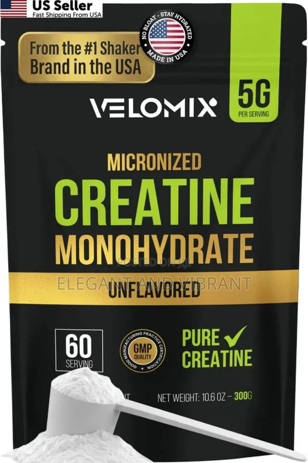 100% Pure Creatine Monohydrate Powder 5g 60 Servings Micronized · Photo 1
