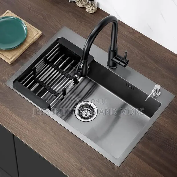 Stainless Steel XL Kitchen Sink · Photo 1