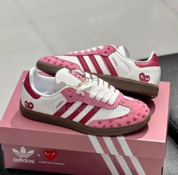 Adidas Samba X Play Pink and Red Concept Sneakers · Photo 1