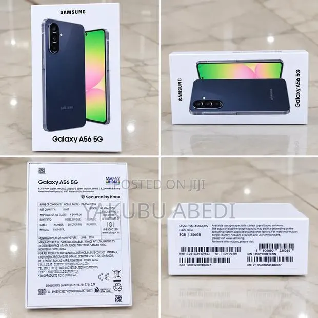 New Samsung Galaxy A56 256 GB Black · Photo 1
