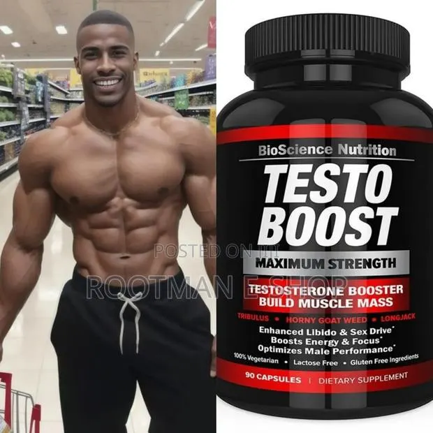 Testoboost ( Testosterone Booster Build Muscle Mass) 60 Caps · Photo 1