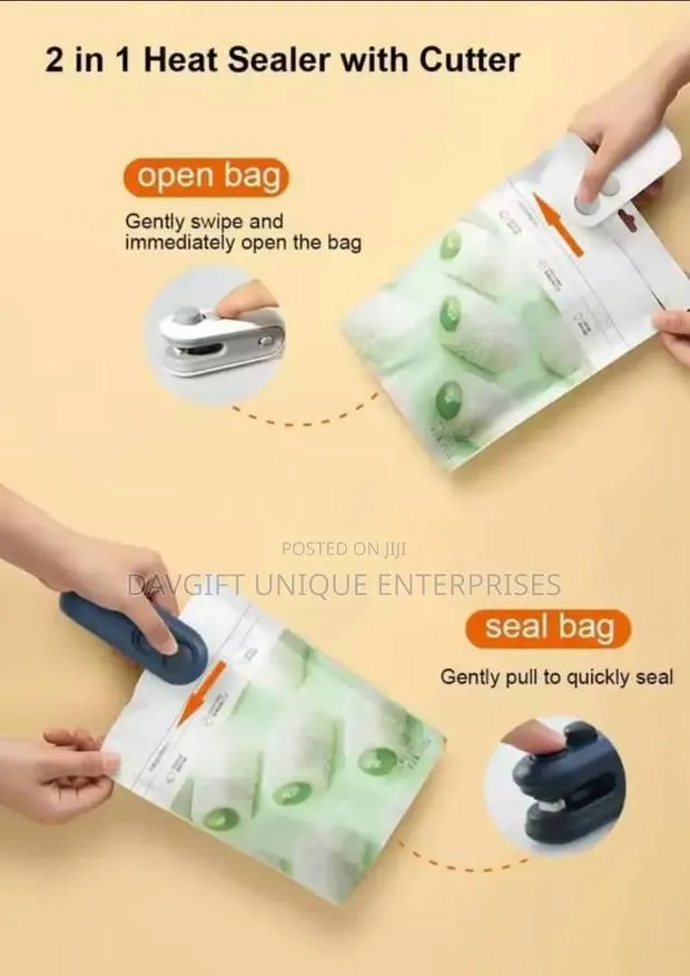 2in1 Mini Rechargeable Sealing and Cutting Machine · Photo 1