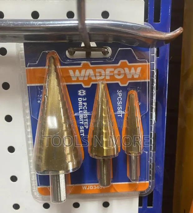 Wadfow 3 PCS Step Drill Bit Set · Photo 1