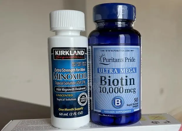 Biotin +Kirkland Minoxidil Extra Strength for Beard and Hair · Photo 1