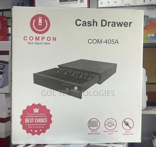 Cash Drawer Com-405a Quality Metal Casing/ Multifunction Lock · Photo 1