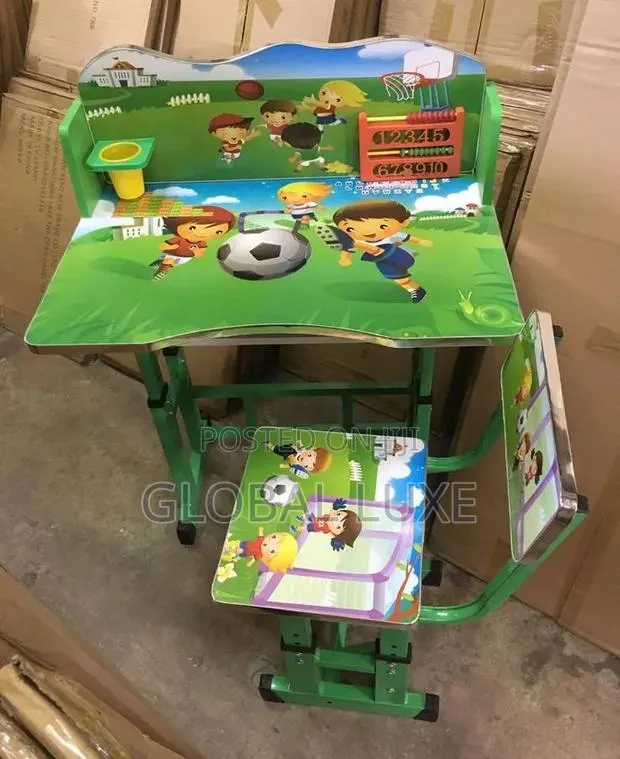 Kids Adjustable Learning Table & Chair Set – Study Desk · Photo 1