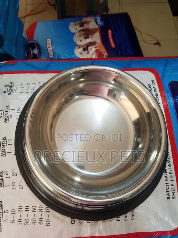 Small Size Puppy Feeding Steel Bowl · Photo 1