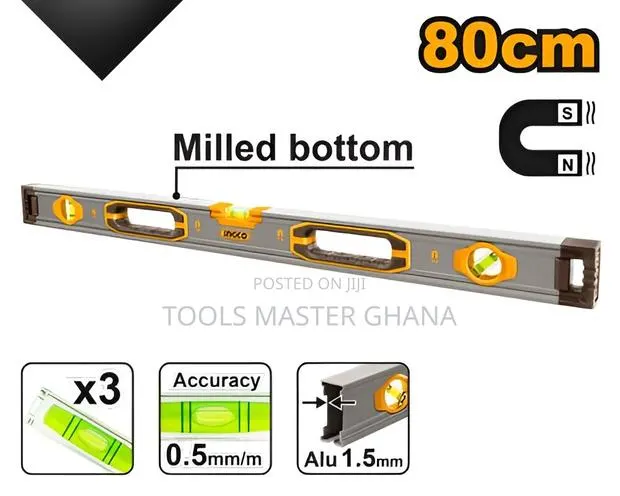 Spirit Level With Powerful Magnets - Hsl38080m · Photo 1