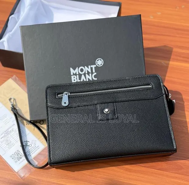 Mont Blanc Black Leather Purse / Clutches · Photo 1