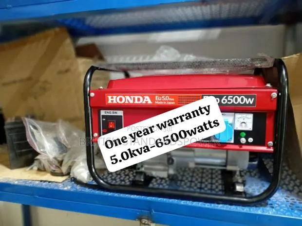 Honda Vigorous 5.0kva Petrol Generator Honda · Photo 1
