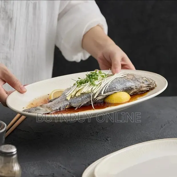 14inches Oval-Shaped Fish Dinner Plate · Photo 1