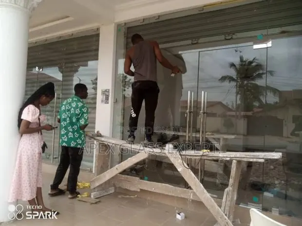 Double Glass Door With Fix by Apexglassexpert. · Photo 1