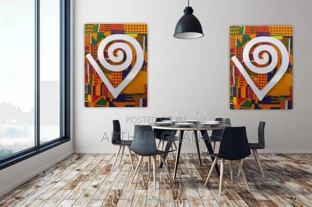 Adinkra Symbol Wall Art Decor/Traditional Ghana Cultural Wall Art · Photo 1