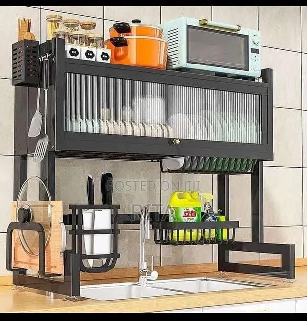 Layer Over the Sink Didh Rack With Cover