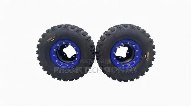Used DWT Ultimate G3 Beadlock Rear Wheels & Razr Tires YFZ450R · Photo 1