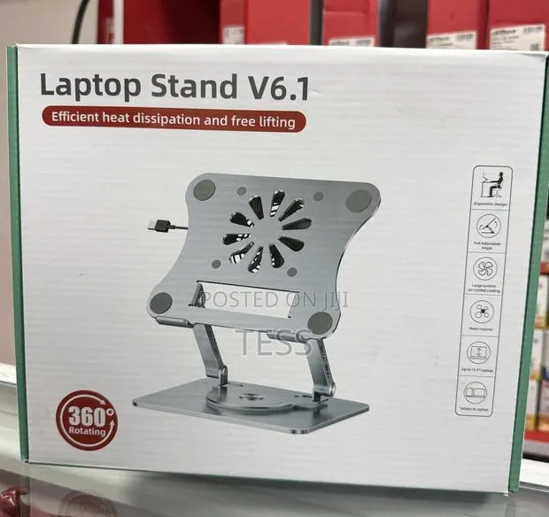 Laptop Stand With Cooling Fan V6.1 Adjustable 360° Swivel Laptop Stand · Photo 1