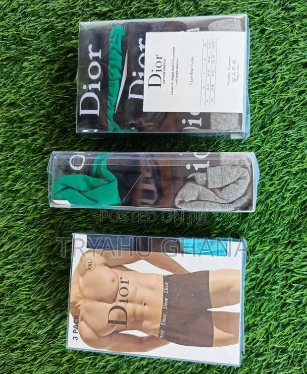 New@Tryahu|Luxury 100% Cotton Boxer Shorts For Men Zara, Gucci, Dior · Photo 1