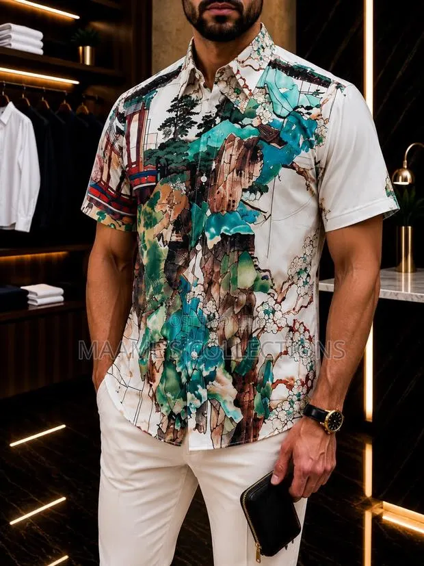 Men’s Premium Printed Short Sleeve Shirts | Assorted Designs · Photo 1