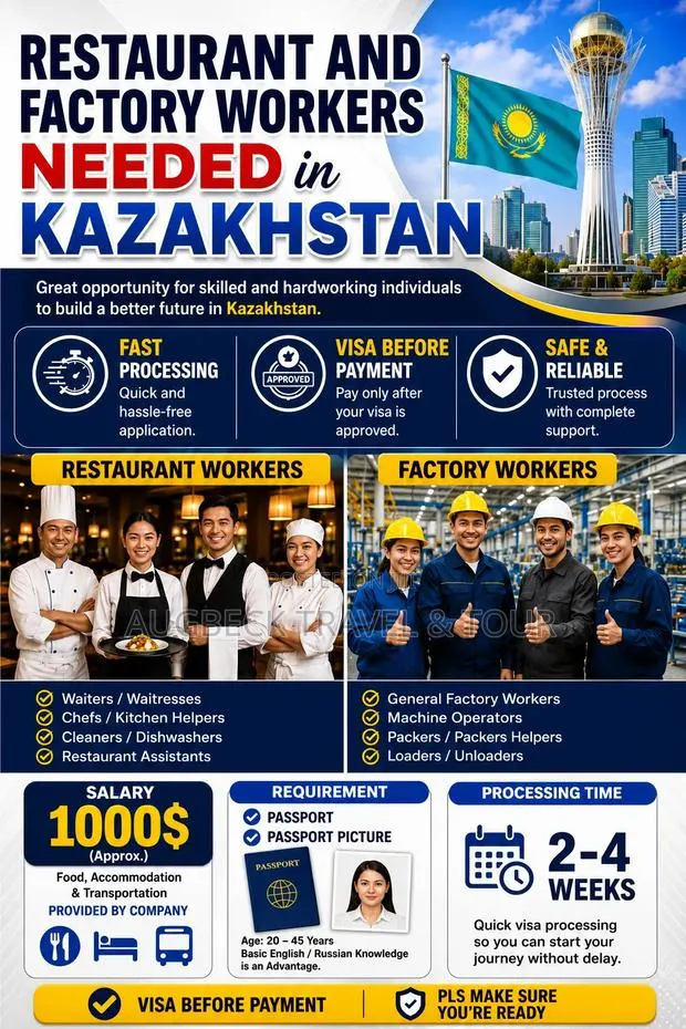 Kazahkstan Work Visa Available · Photo 1
