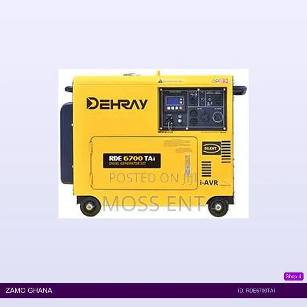 Diesel Generator 5kva 1phase Digital I-Avr - Rde6700tai · Photo 1