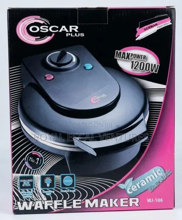 Oscar Plus Ceramic Non-Stick Waffle Maker. · Photo 1