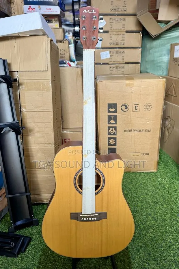 ACL 6 Strings Acoustic Guitar With Cutaway Body Style · Photo 1