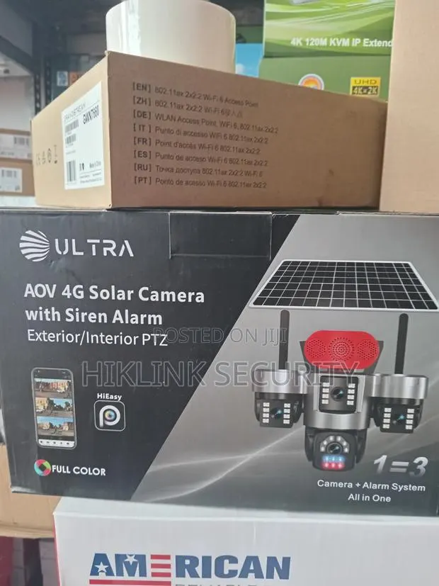 Ultra Aov 4G Solar Camera With Siren Alaram · Photo 1