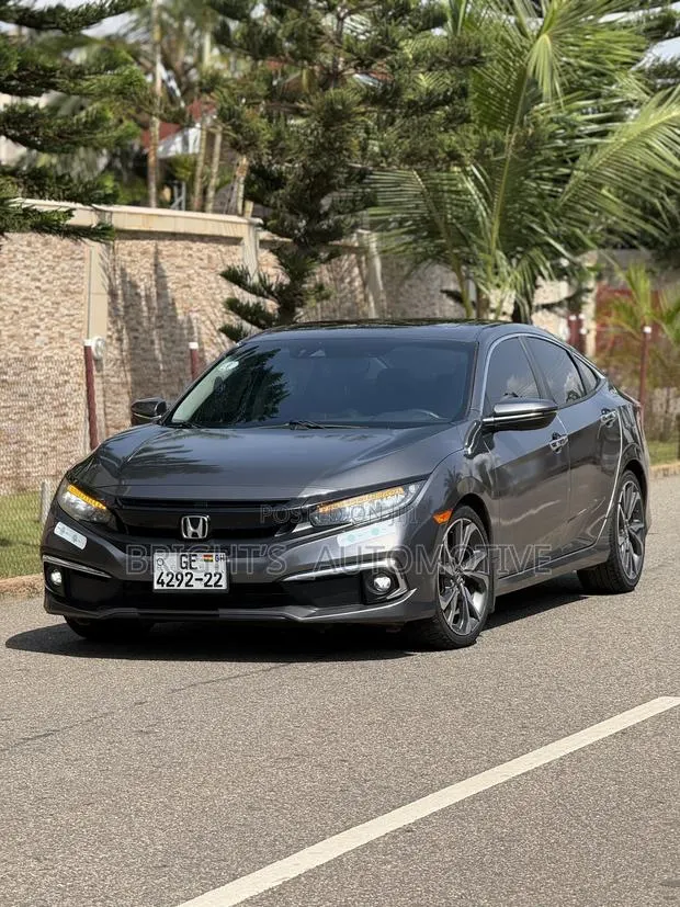 Honda Civic Touring 2021 Gray · Photo 1