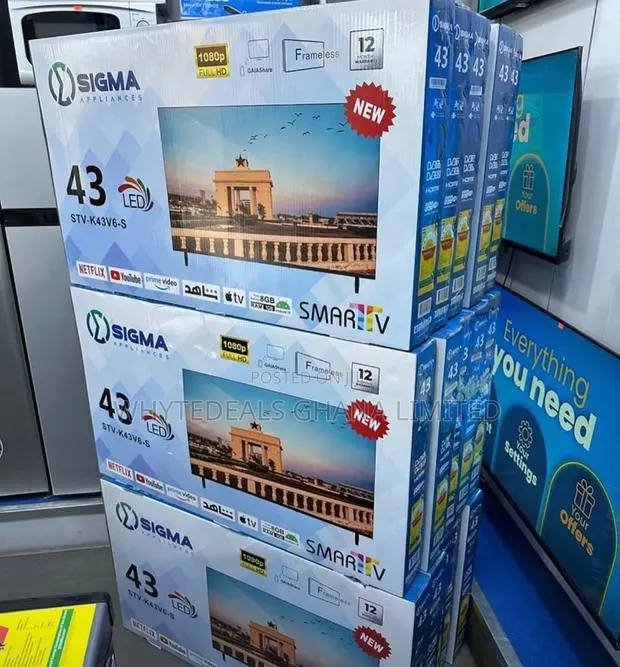 43" Sigma Full Hd Smart Android Led Tv| Bluetooth|Ultra Slim|Frameless · Photo 1