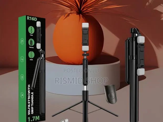 R16d Foldable Bluetooth Selfie Stick Phone Stand · Photo 1